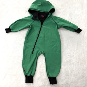 iELM Waterproof Hooded Softshell Avocado Green Size 86 12-18 M Fleece Lined